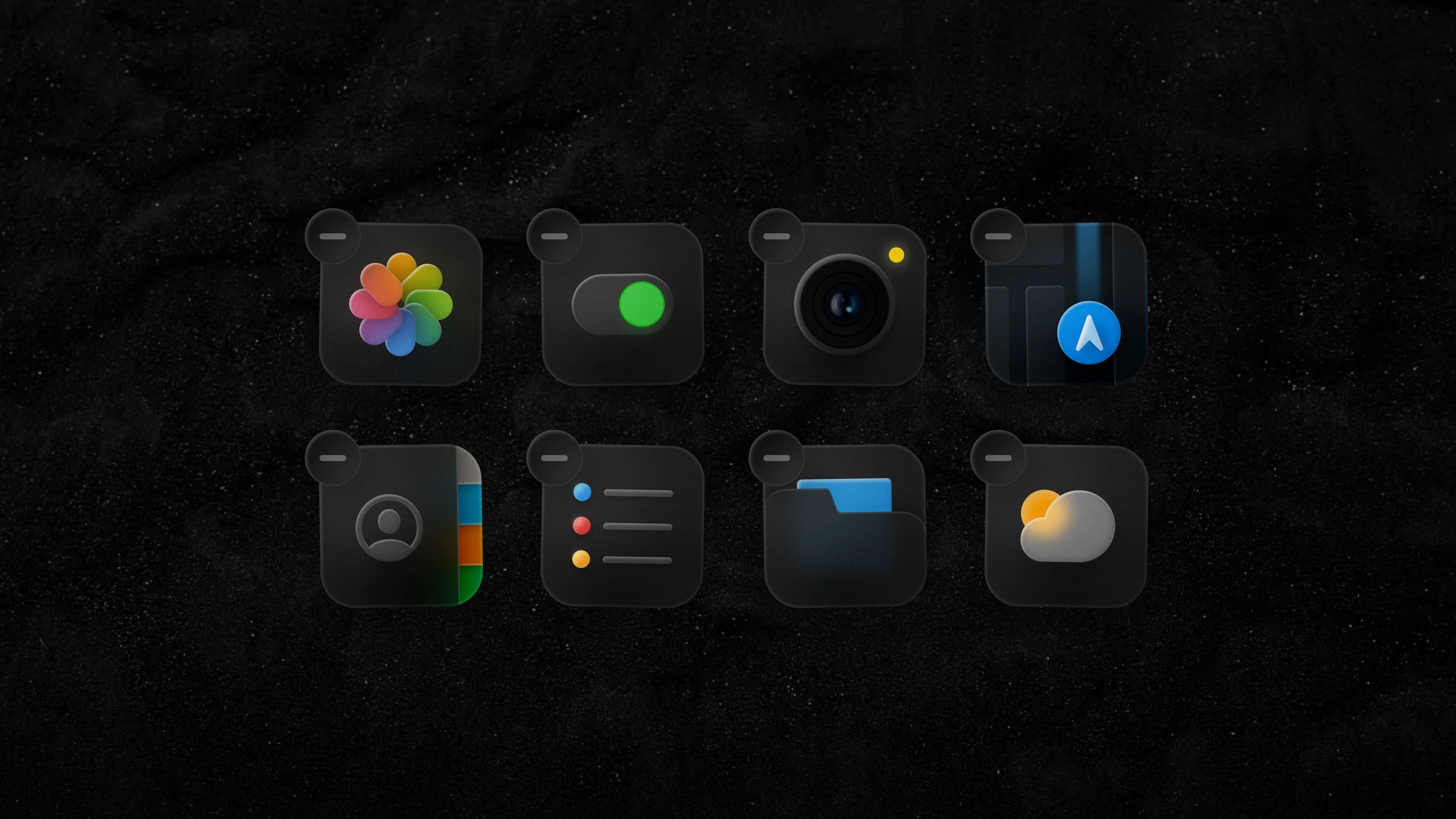 Dark Night App Icons
